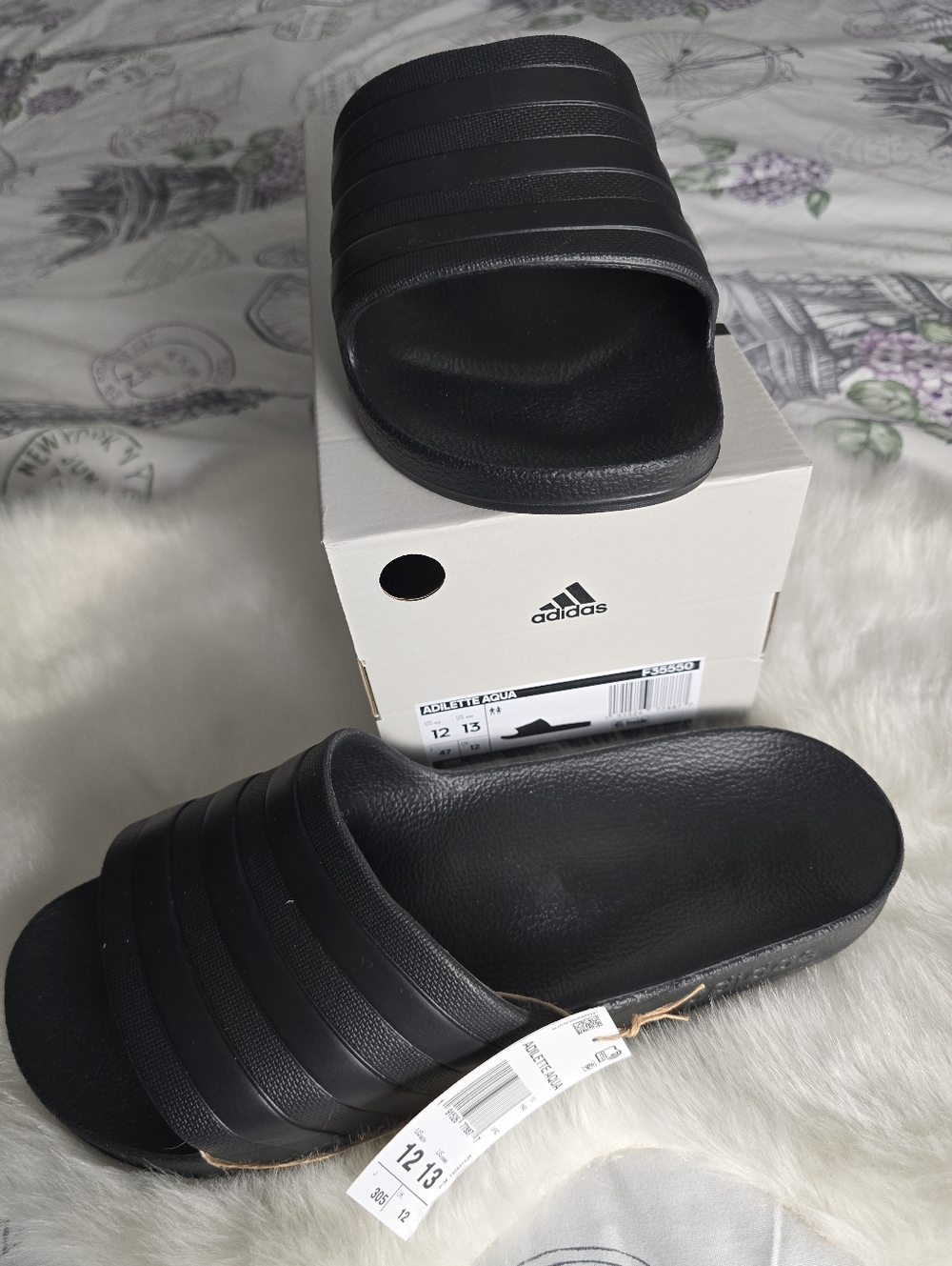 Adidas Men's Aqua slides - Picture 6 of 10